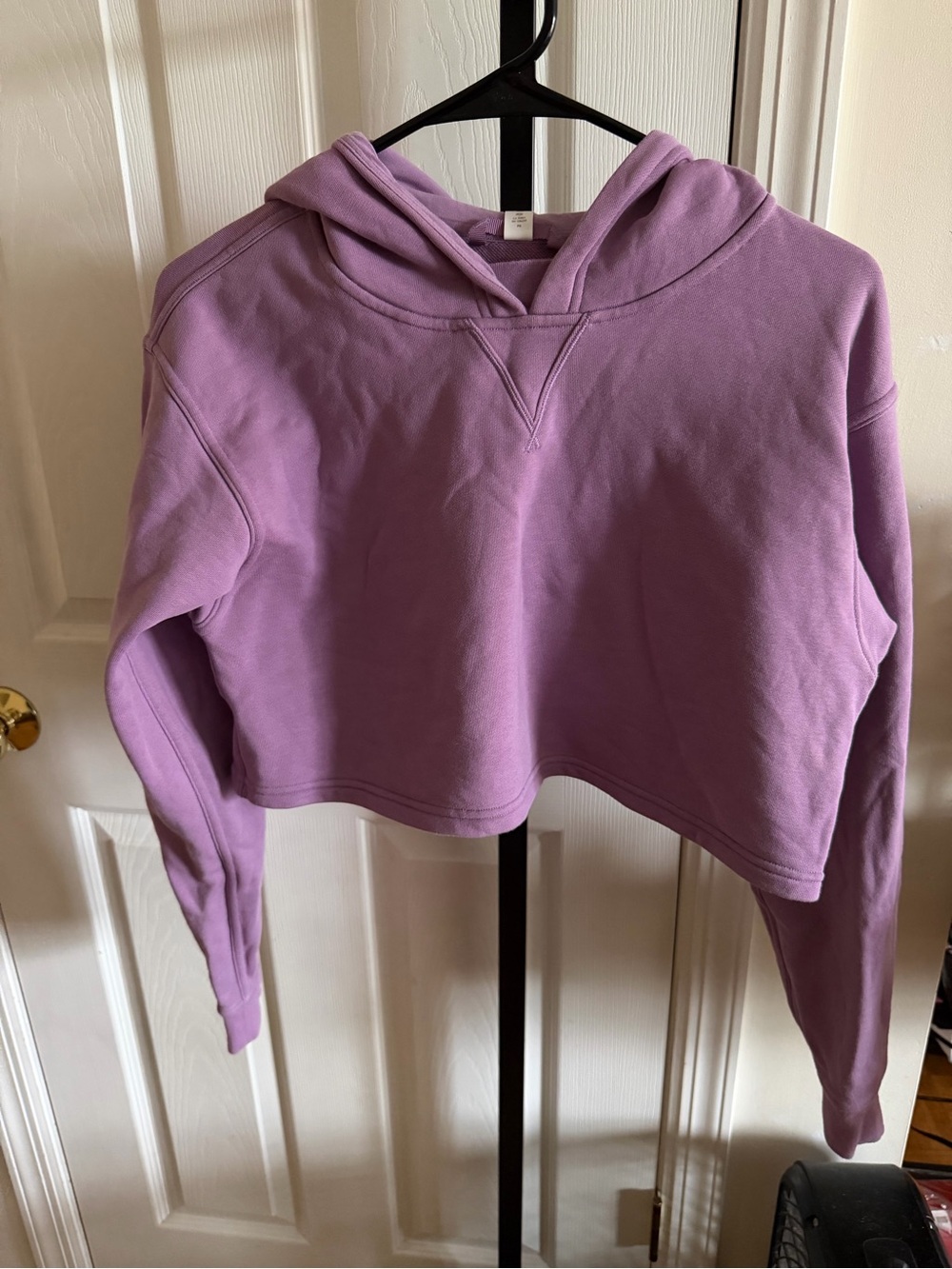 lululemon athletica Cropped Purple Hoodie